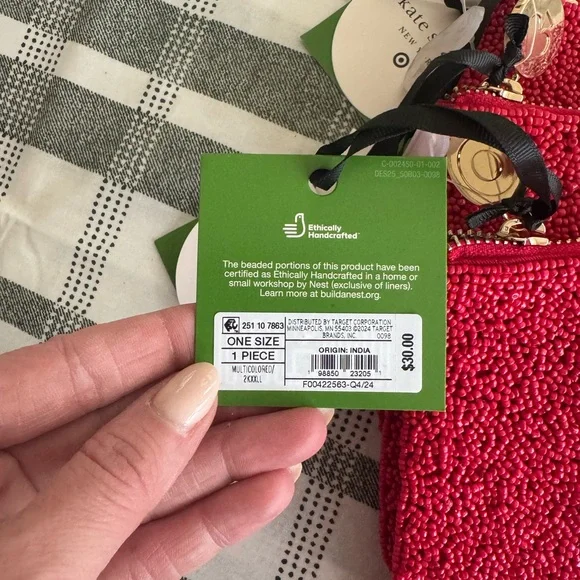 Kate Spade for Target Red Beaded Pouch - Picture 5 of 5